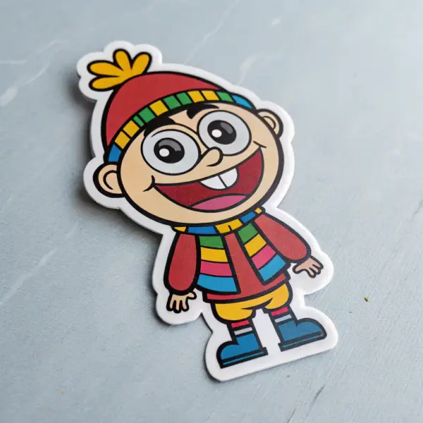 Cartoon Characters Sticker Sheet