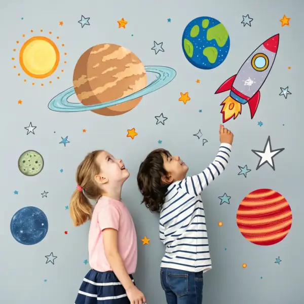 Space and Galaxy Stickers